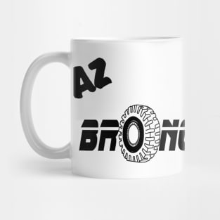 Black Lettering Bronco Shirt Mug